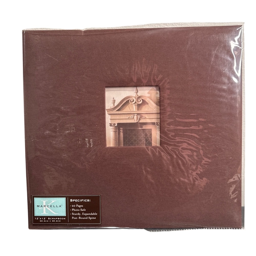 K & Company Marcella by K Brown Fabric 12x12 Scrapbook Album 20 Pages 147164